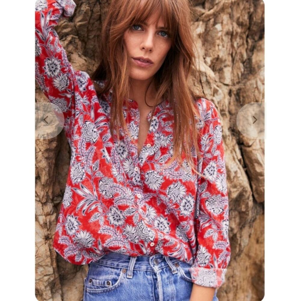 Xirena Jesse Shirt in Sun Red Size: XS